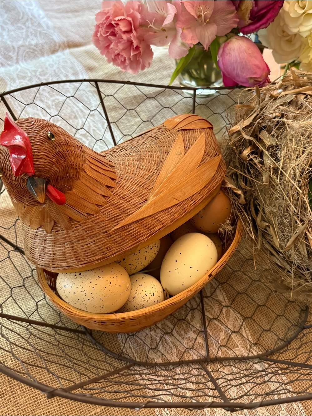 Farmers Market Wire Basket Urban chickens 🐓